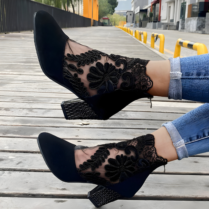 Elizaveta - Buty Ortopedyczne W Kwiatowy Wzór