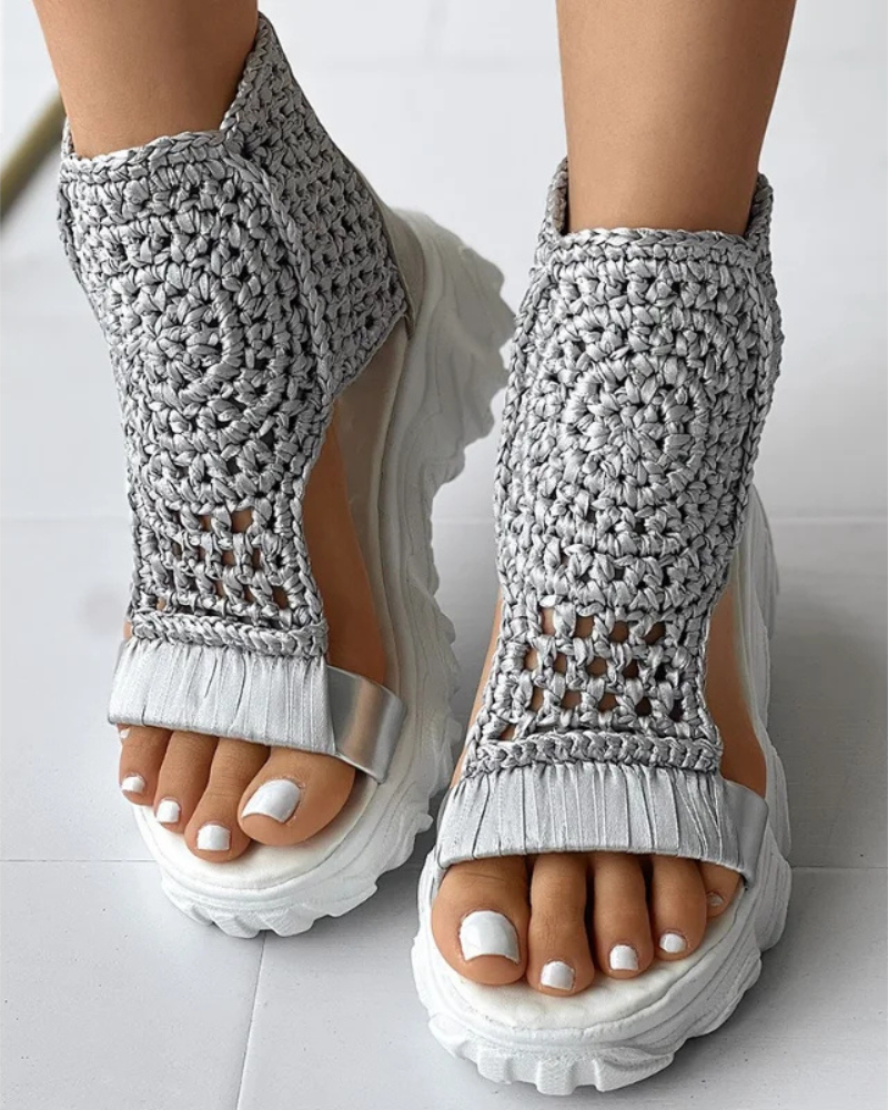 Dhita – Sandały z Dzianiny w Stylu Boho