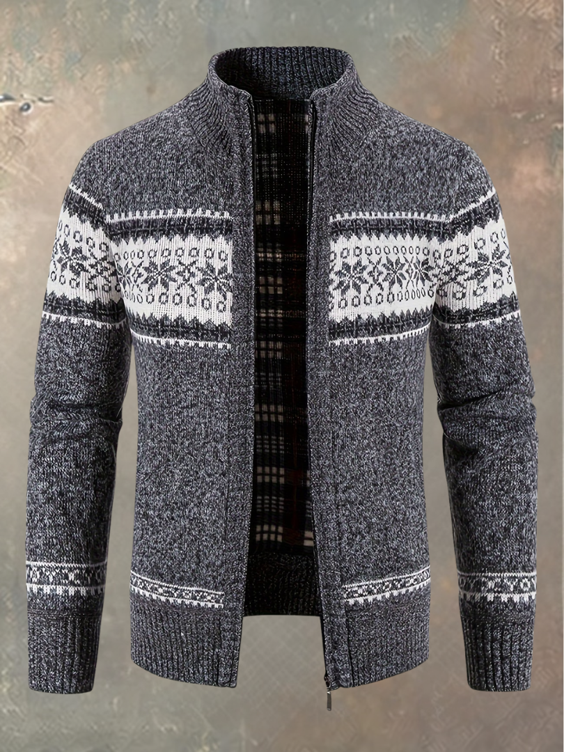 Gerran – Wygodny Sweter Z Dzianiny Zapinany Na Zamek