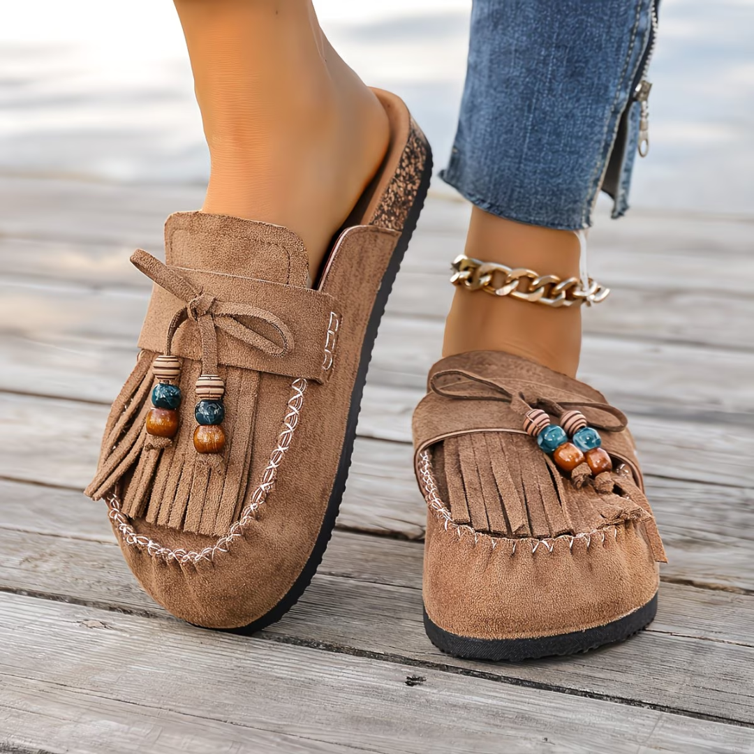 Mehra – Mokasyny z Zamszu w Stylu Bohemy