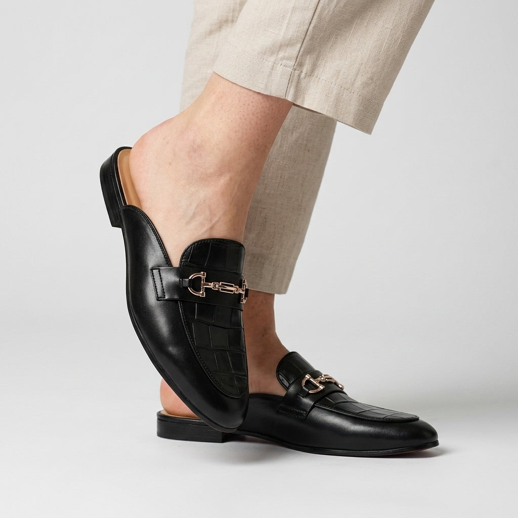 Idris – Skórzane Buty Z Odkrytą Piętą