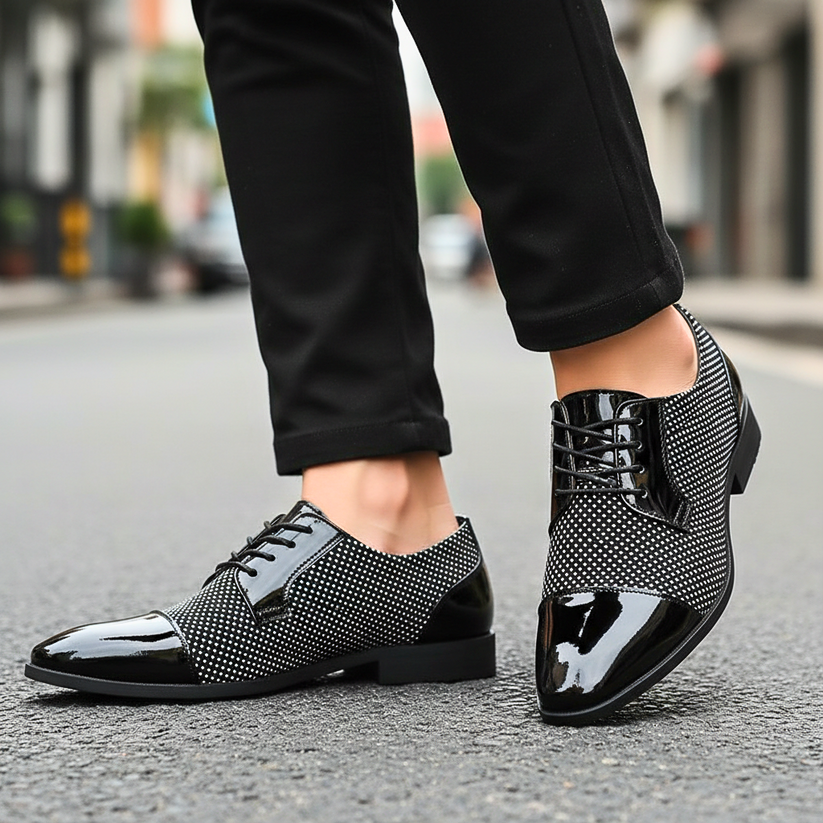Dernard - Skórzane Buty Sznurowane
