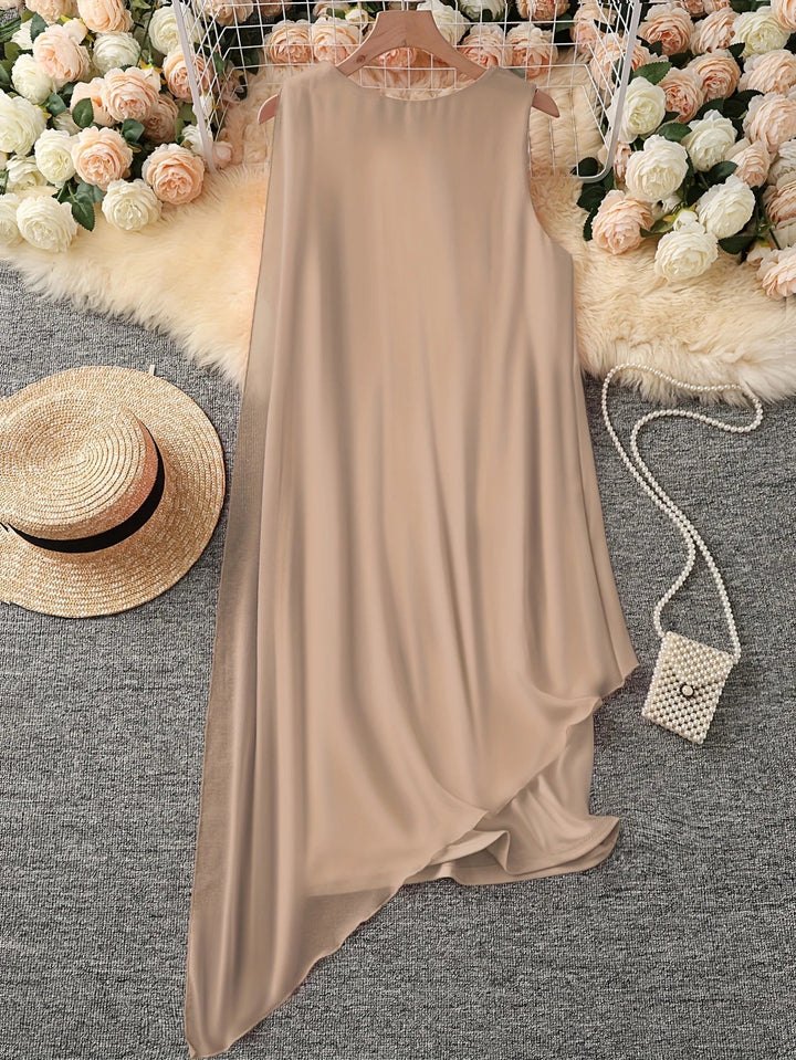 Maren – Elegancka Sukienka MIDI Bez Rękawów