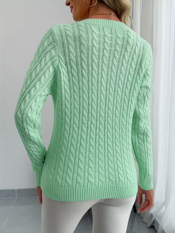 Lenea – Sweter Z Długim Rękawem W Splot Warkoczowy