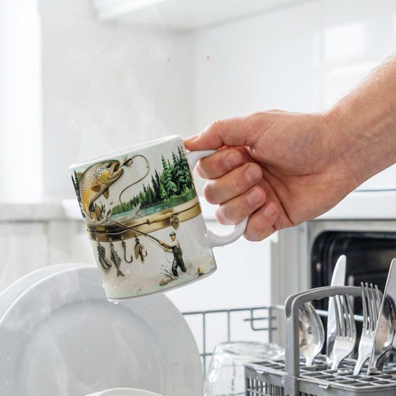 TackleMug – Kubek do Kawy z Motywem Wędkarskim