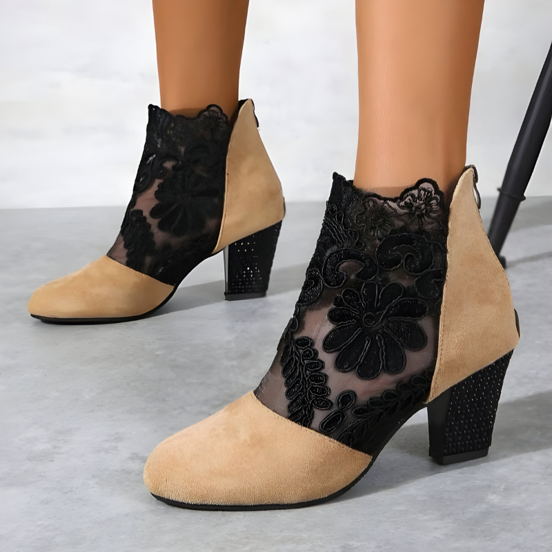 Elizaveta - Buty Ortopedyczne W Kwiatowy Wzór
