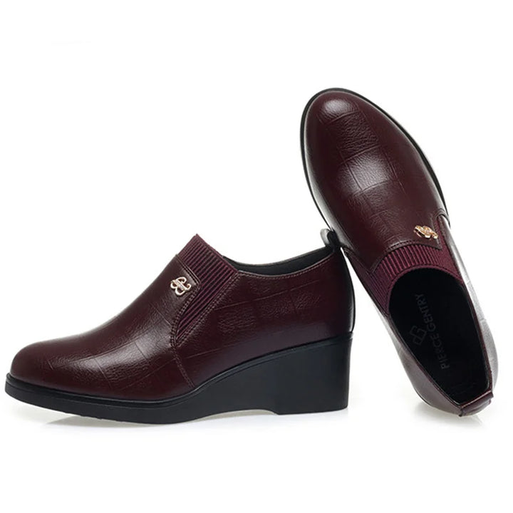 Switolina – Modne Skórzane Buty Na Koturnie