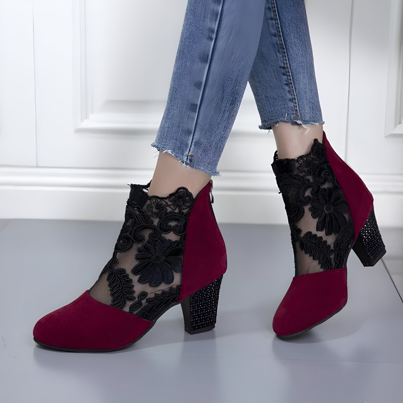 Elizaveta - Buty Ortopedyczne W Kwiatowy Wzór
