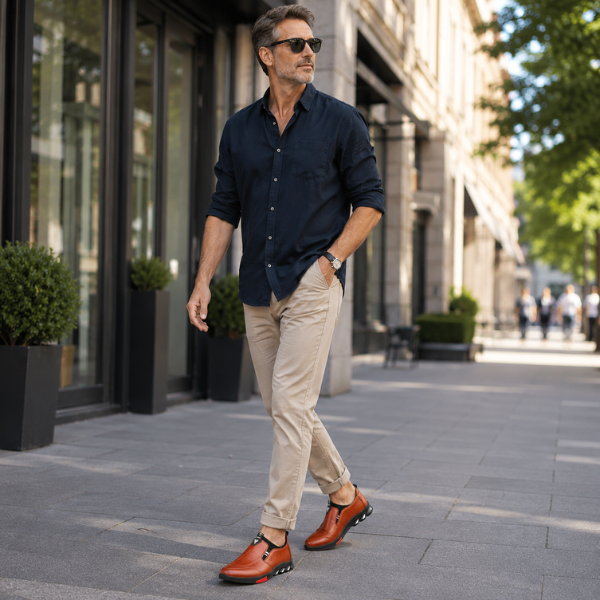 Einstan – Eleganckie Buty z Antypoślizgową Podeszwą