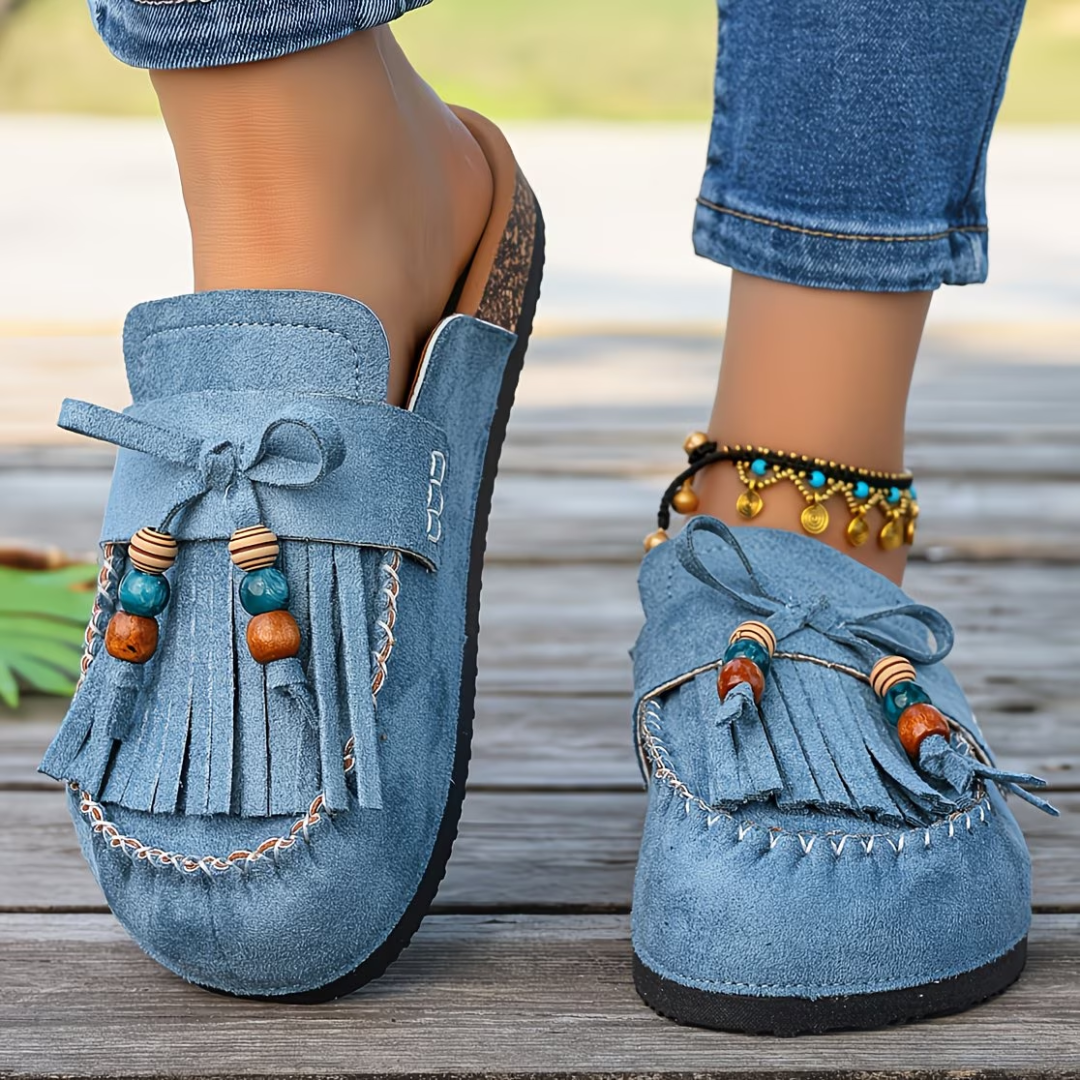 Mehra – Mokasyny z Zamszu w Stylu Bohemy