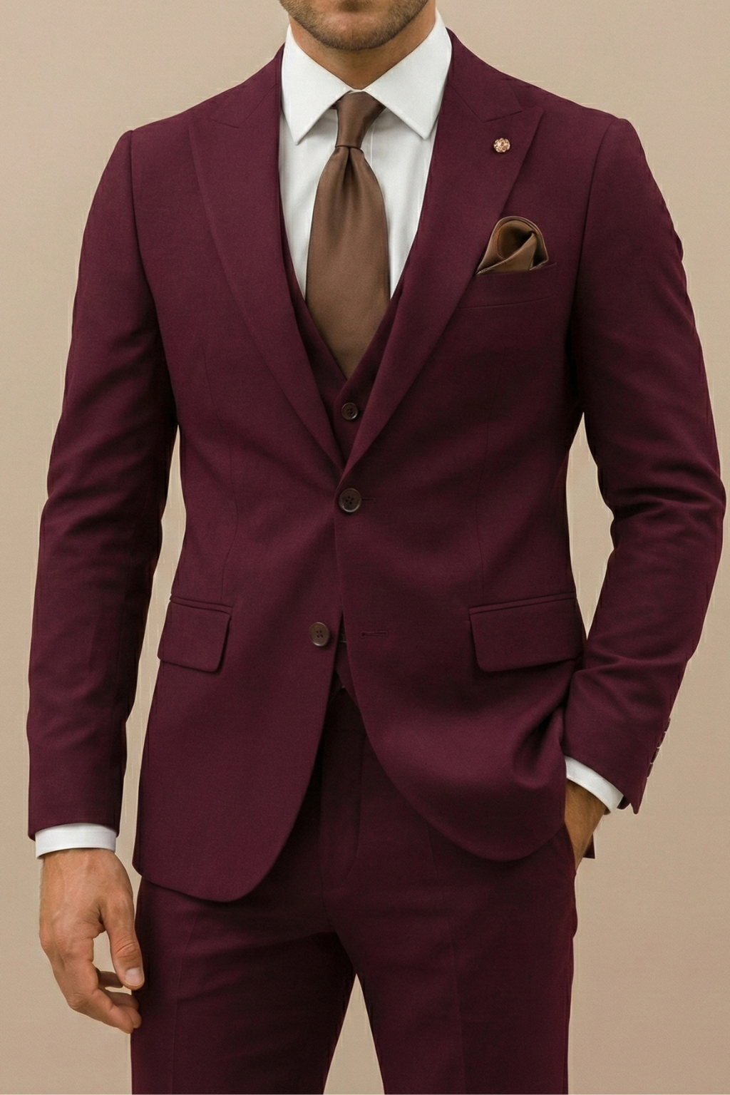 Jiannis – Elegancki Trzyczęściowy Garnitur