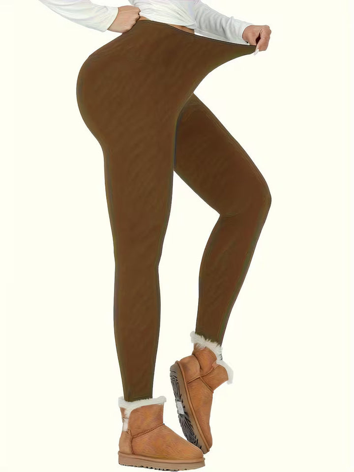 Linzay – Legginsy Z Wysokim Stanem, Z Podszewką Z Polaru Termicznego