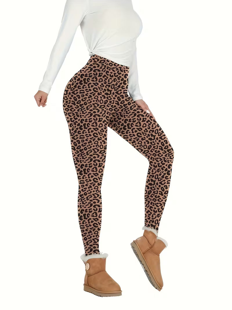 Linzay – Legginsy Z Wysokim Stanem, Z Podszewką Z Polaru Termicznego