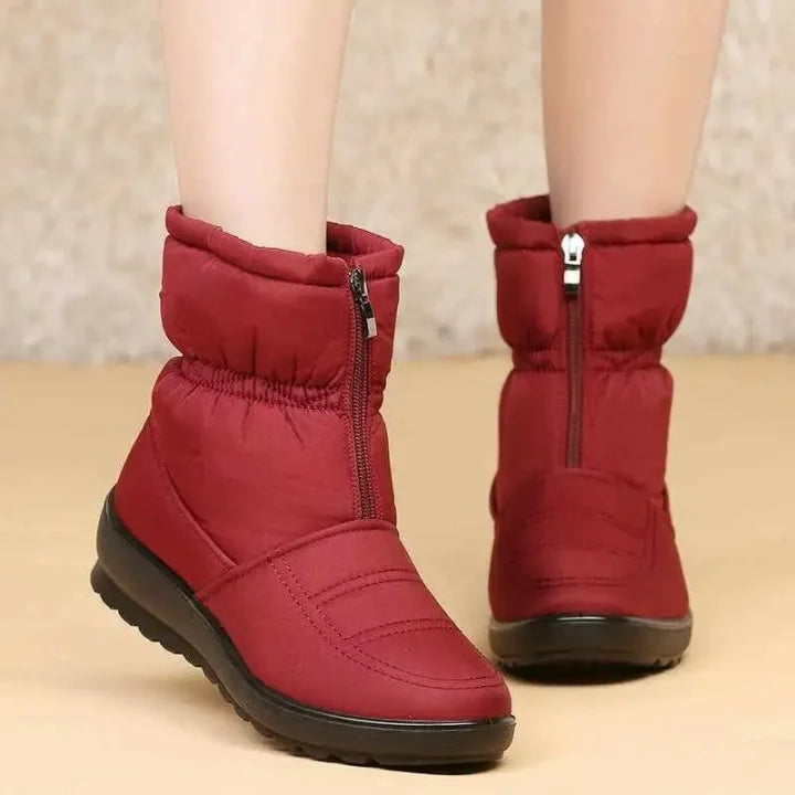 Afonia – Wodoodporne Buty śnieżne z Zamkiem Błyskawicznym