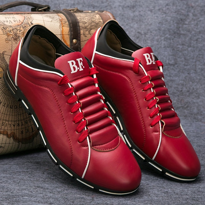 Ankan – Skórzane Sznurowane Trampki