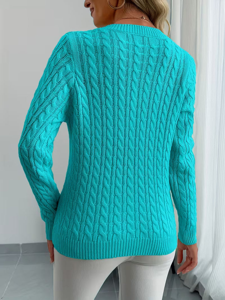 Lenea – Sweter Z Długim Rękawem W Splot Warkoczowy