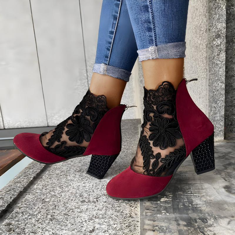 Elizaveta - Buty Ortopedyczne W Kwiatowy Wzór