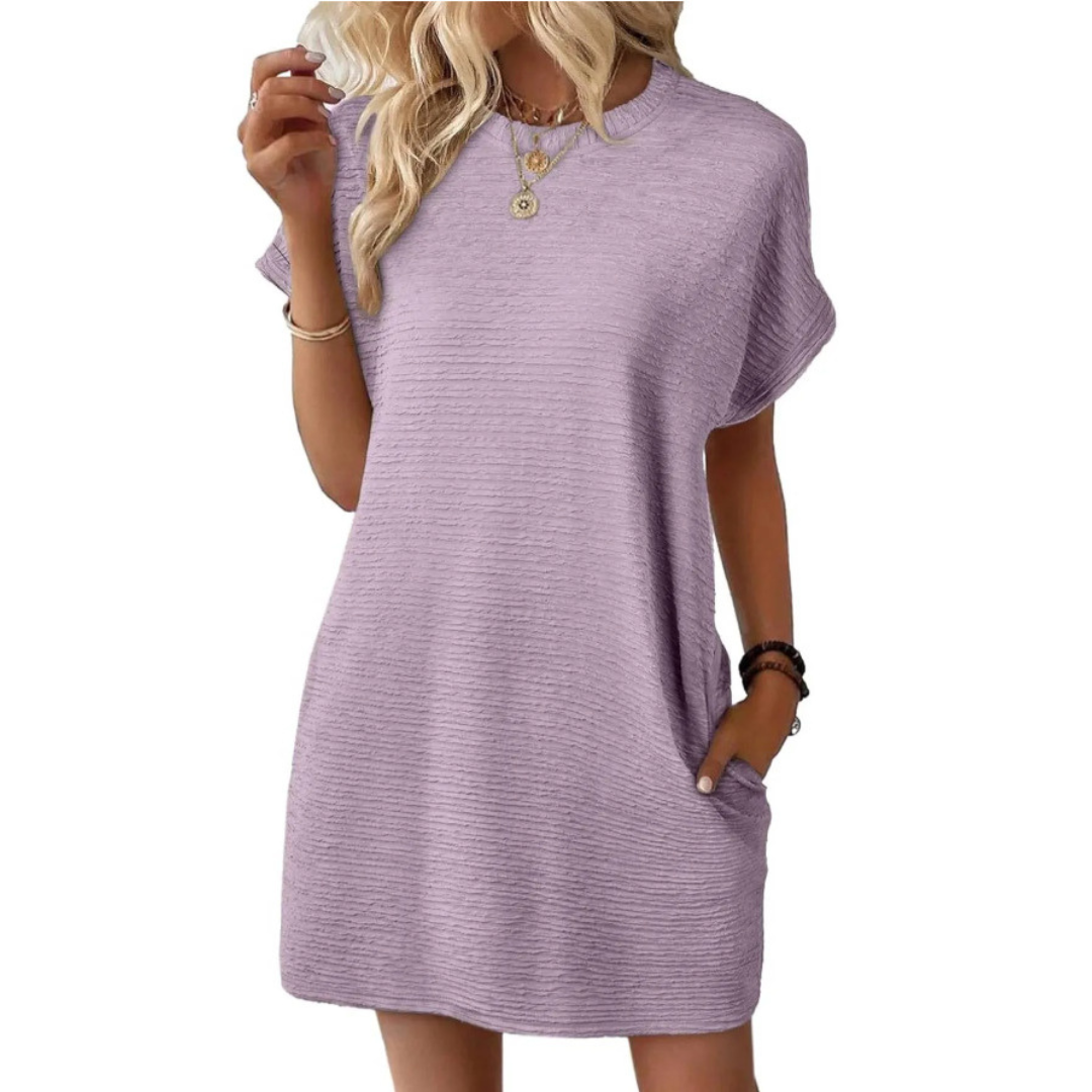 Elviaa – Elegancka Sukienka mini z Kieszenią