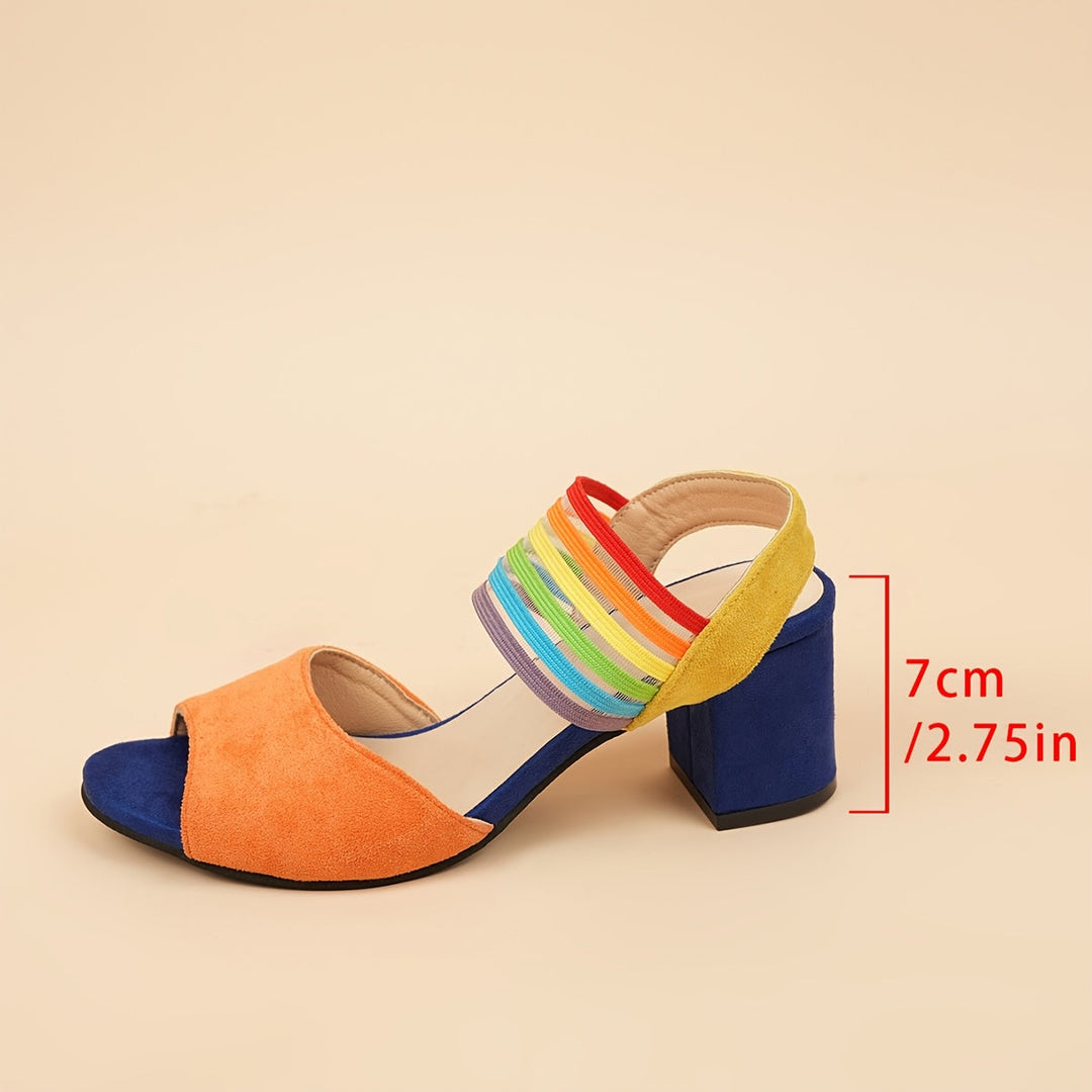 Aretha - Eleganckie Modne Buty Na Grubym Obcasie