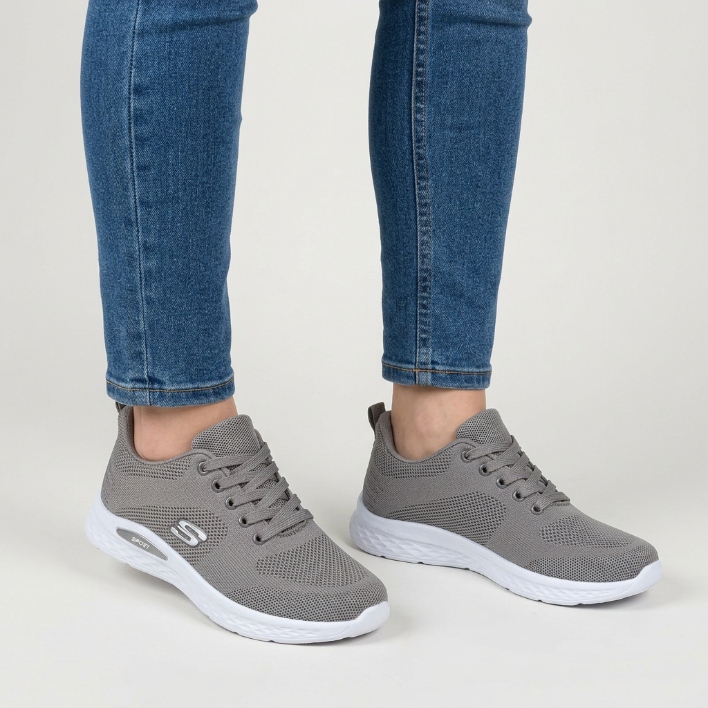 Alixia - Wygodne Sznurowane Sneakersy