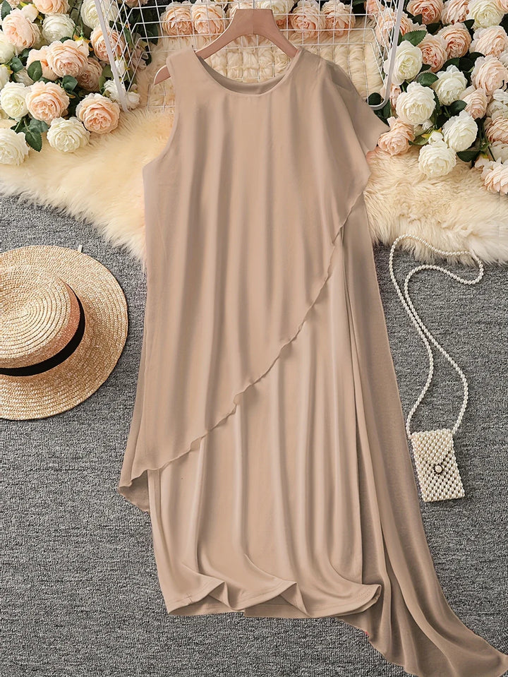 Maren – Elegancka Sukienka MIDI Bez Rękawów