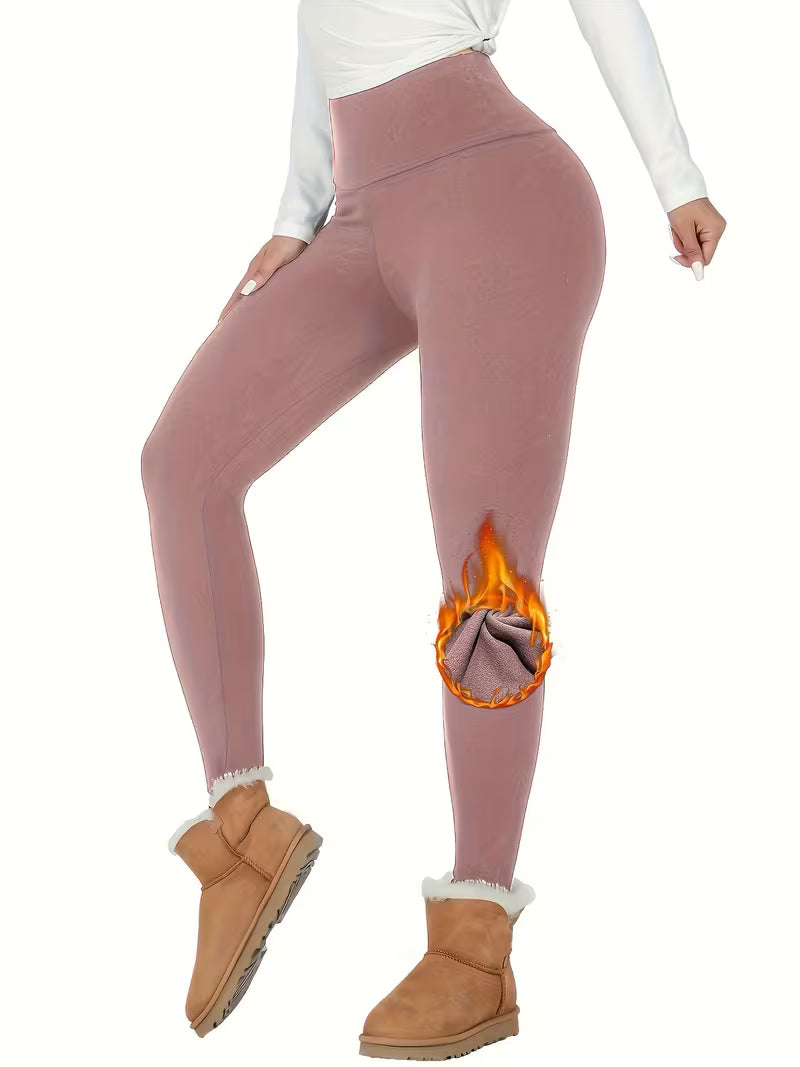 Linzay – Legginsy Z Wysokim Stanem, Z Podszewką Z Polaru Termicznego