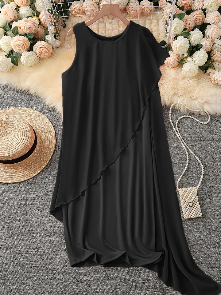 Maren – Elegancka Sukienka MIDI Bez Rękawów