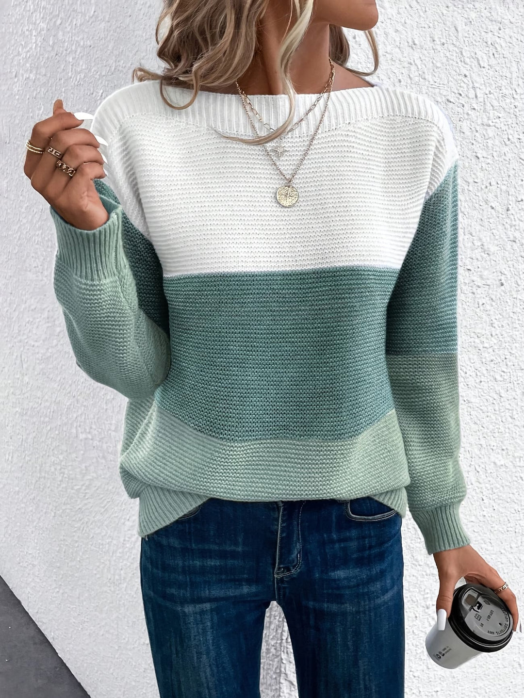 Faria – Elegancki Sweter Z Długim Rękawem