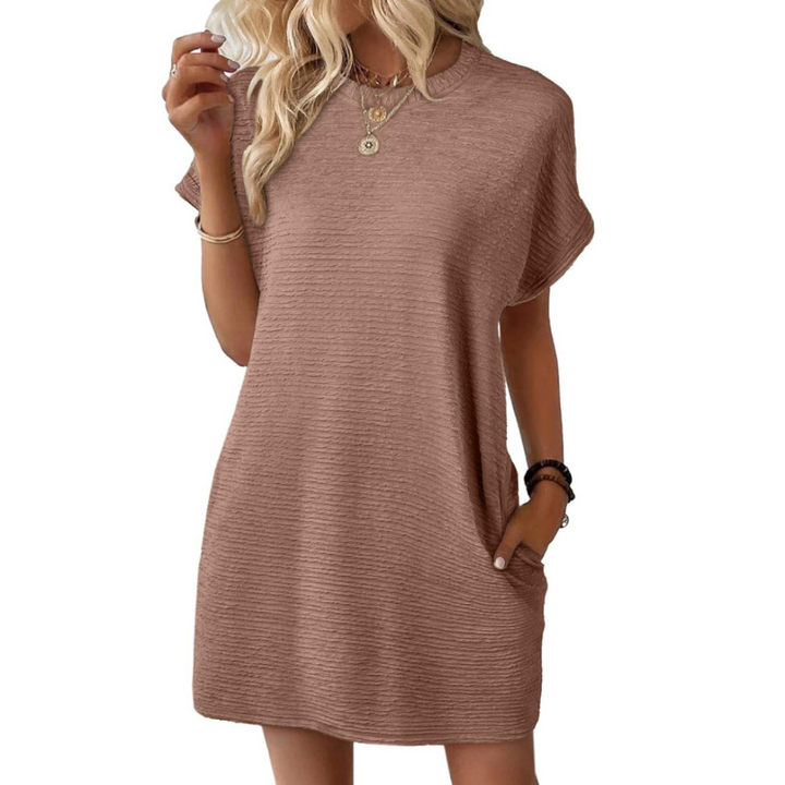 Elviaa – Elegancka Sukienka mini z Kieszenią