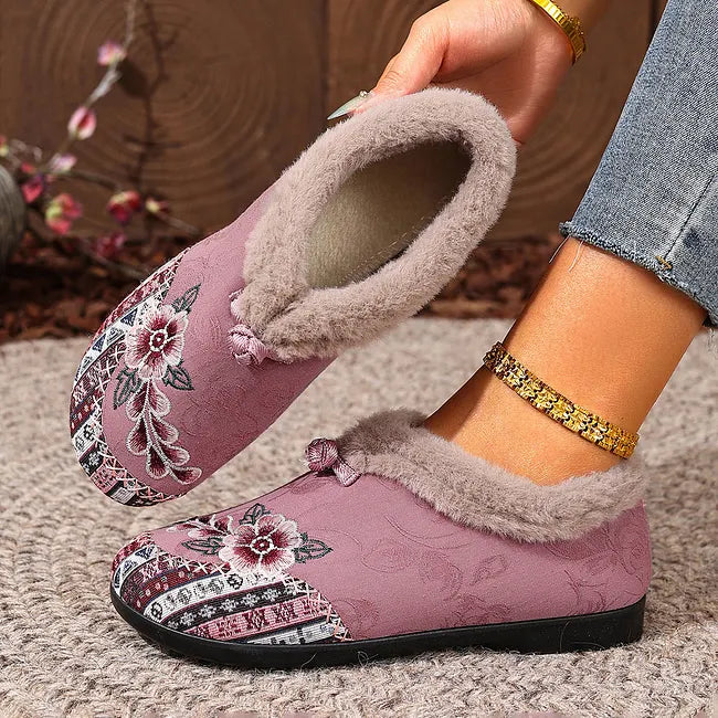 Dannelia - Faux Fur Comfortable Shoes