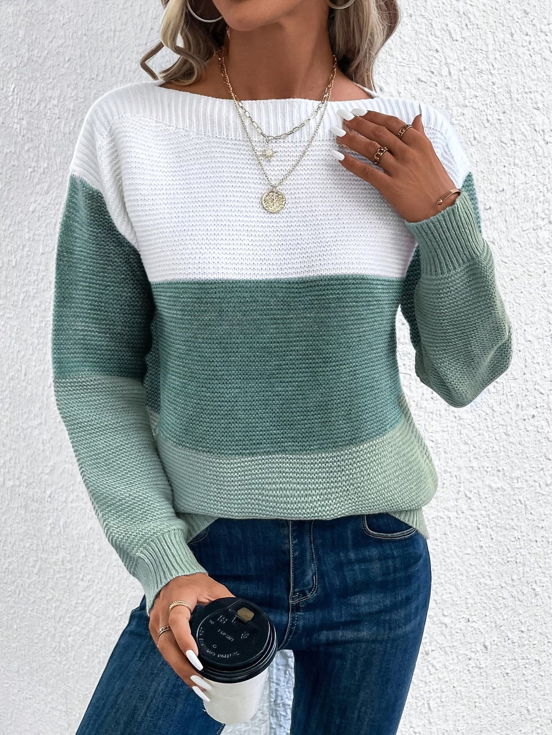 Faria – Elegancki Sweter Z Długim Rękawem