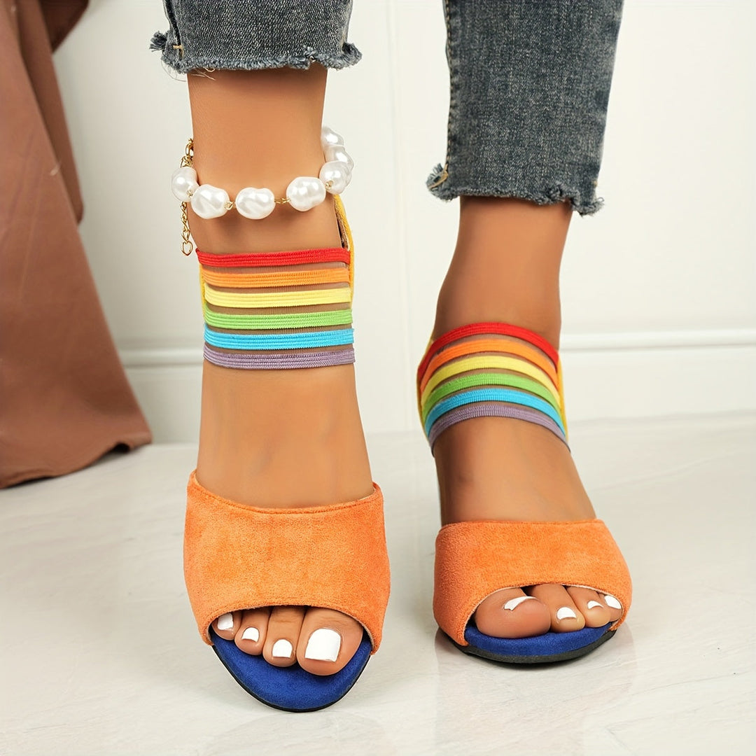 Aretha - Eleganckie Modne Buty Na Grubym Obcasie