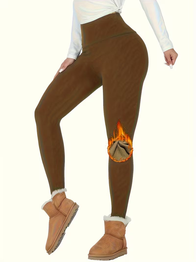 Linzay – Legginsy Z Wysokim Stanem, Z Podszewką Z Polaru Termicznego