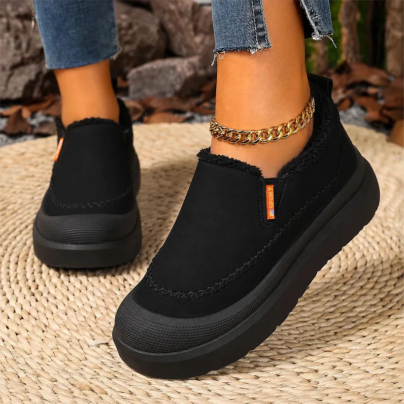 Adelya – Eleganckie Buty Z Podszewką Ze Sztucznego Futra