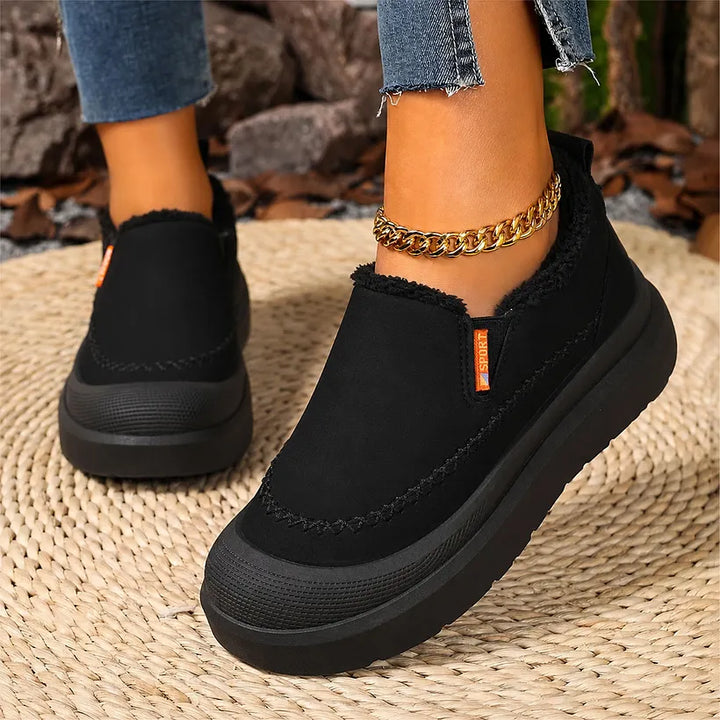 Adelya – Eleganckie Buty Z Podszewką Ze Sztucznego Futra