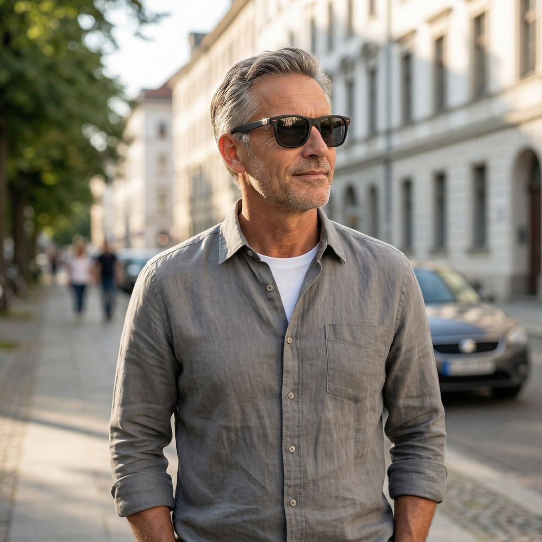 LuxFrame - Okulary Przeciwsłoneczne Z Kwadratową Oprawką Klasy Premium