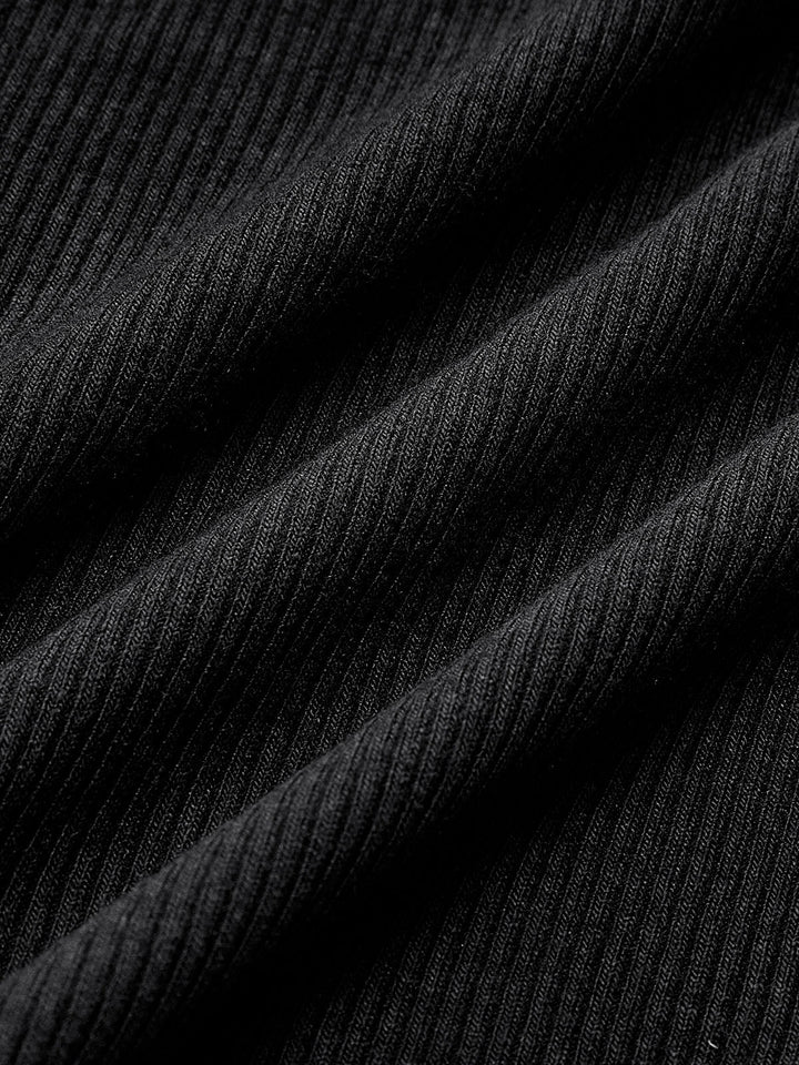 Tawia – bluzka z długim rękawem o kroju slim fit z prążkowanym materiałem
