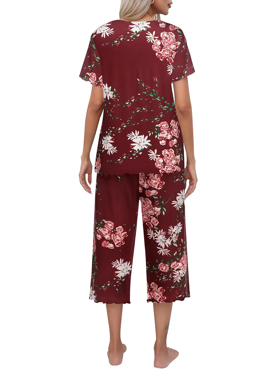 Rashini - Piżama z Nadrukiem w Stylu Casual