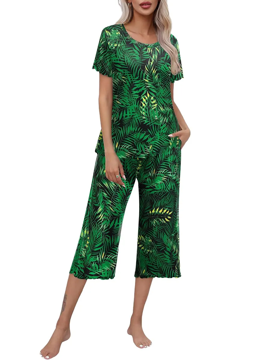 Rashini - Piżama z Nadrukiem w Stylu Casual