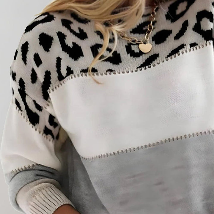 Diletta – Elegancki Sweter w Panterkę