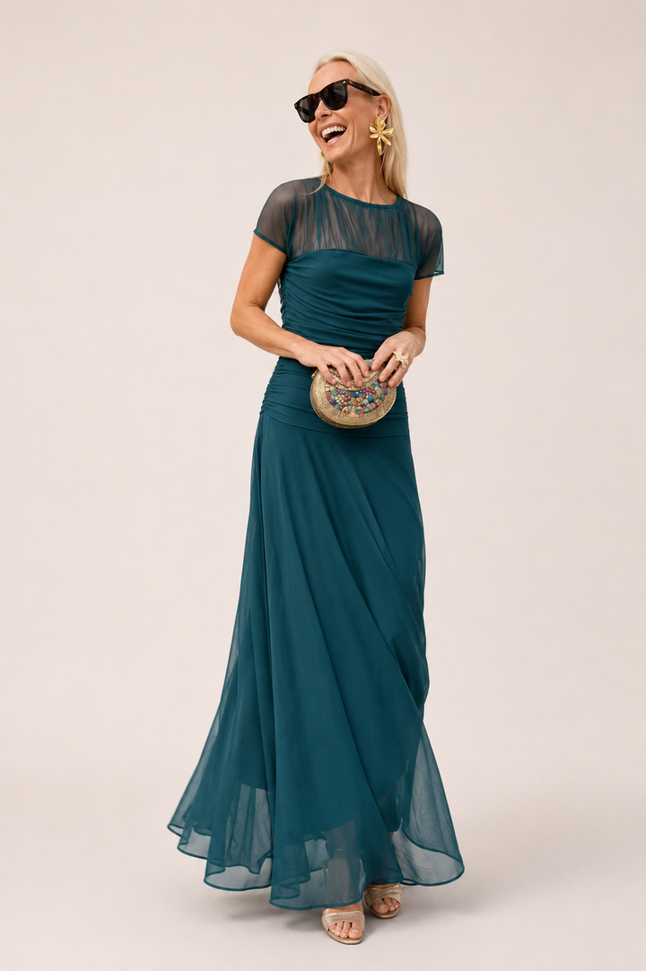 Lesliy – Elegancka Sukienka z Szyfonu