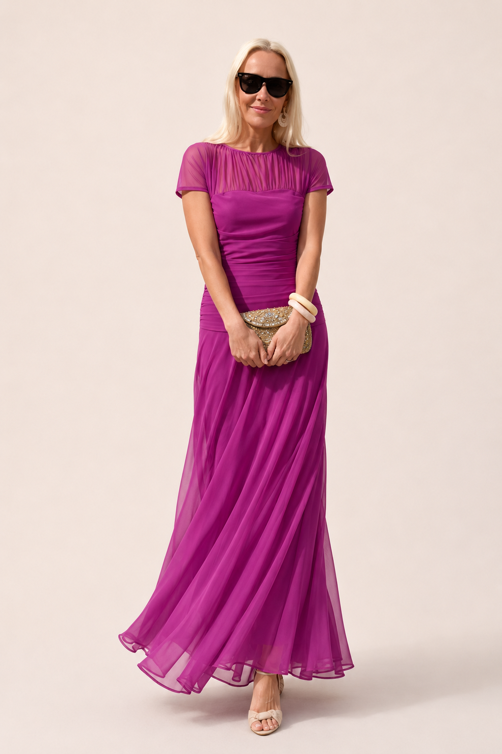 Lesliy – Elegancka Sukienka z Szyfonu