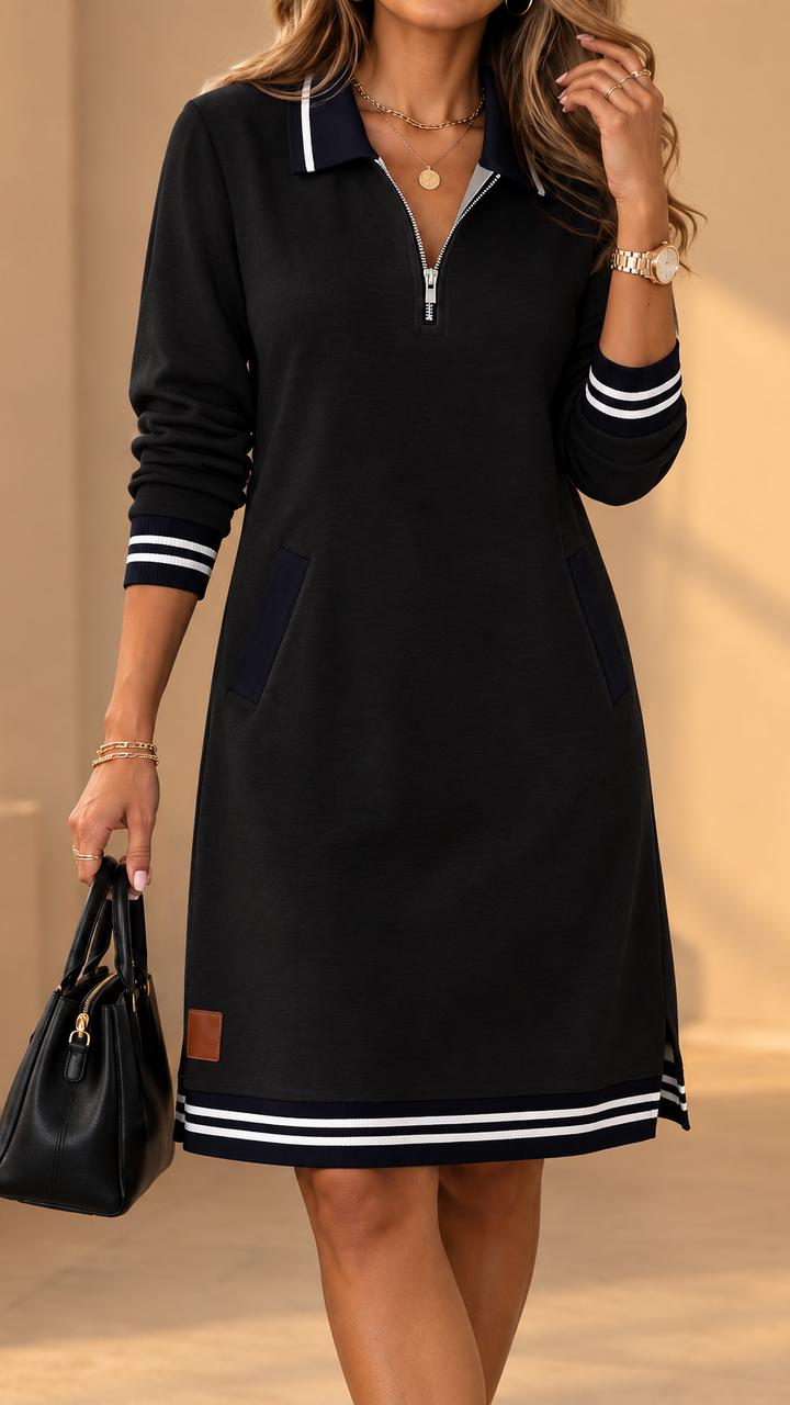 Keani - Elegancka Sukienka W Stylu Polo