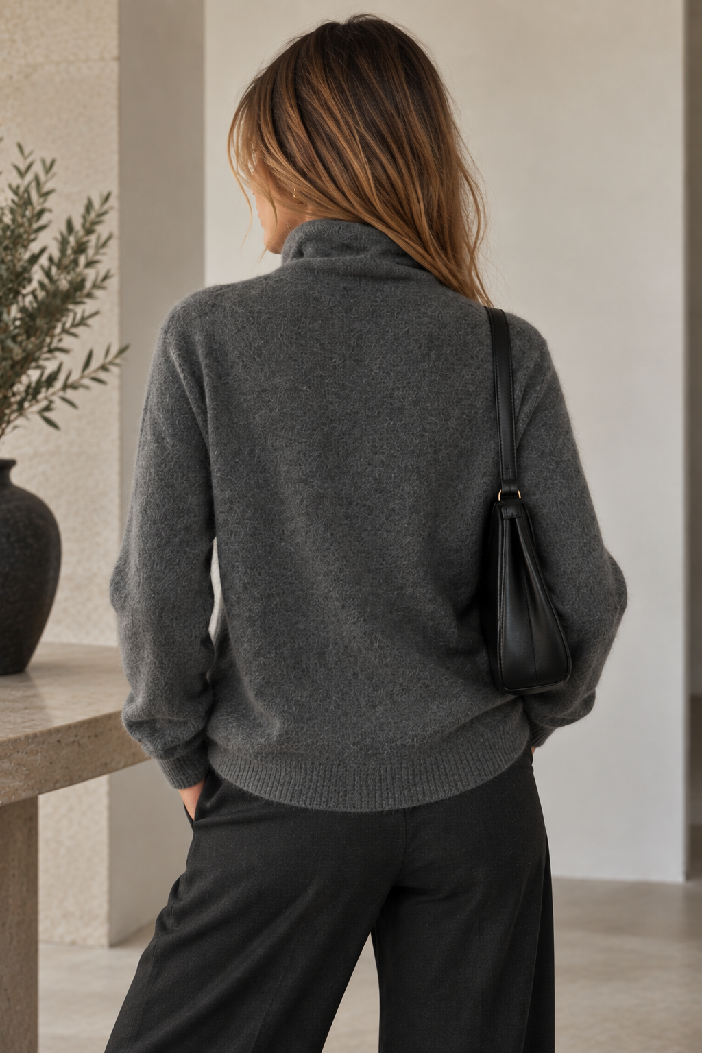 Larona – Sweter Z Dzianiny Z Zapięciem Na Wiele Guzików Z Przodu