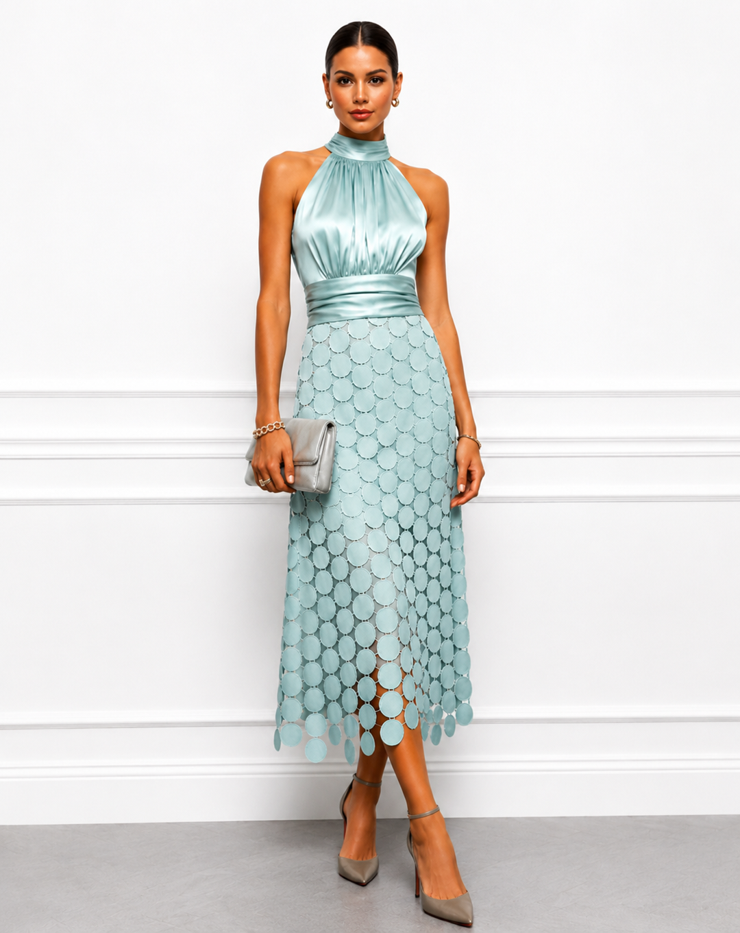 Rinldo – Elegancka Sukienka na Uroczystości w Stylu Midi