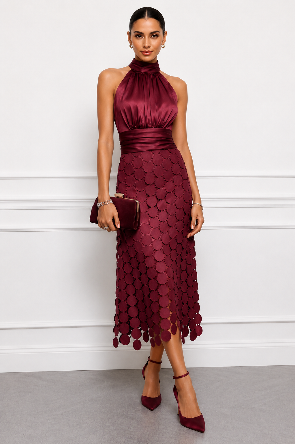 Rinldo – Elegancka Sukienka na Uroczystości w Stylu Midi