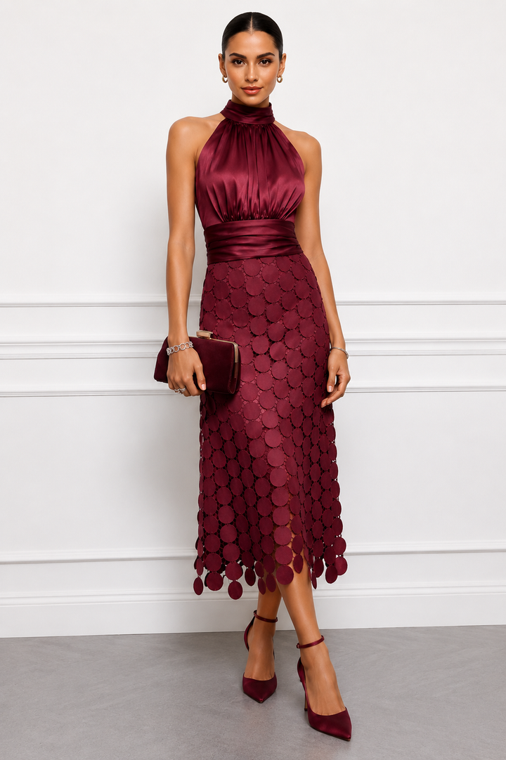 Rinldo – Elegancka Sukienka na Uroczystości w Stylu Midi