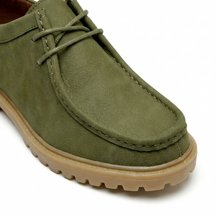 Jasson – Sznurowane Buty z Zamszowym Czubkiem Typu moc-Toe