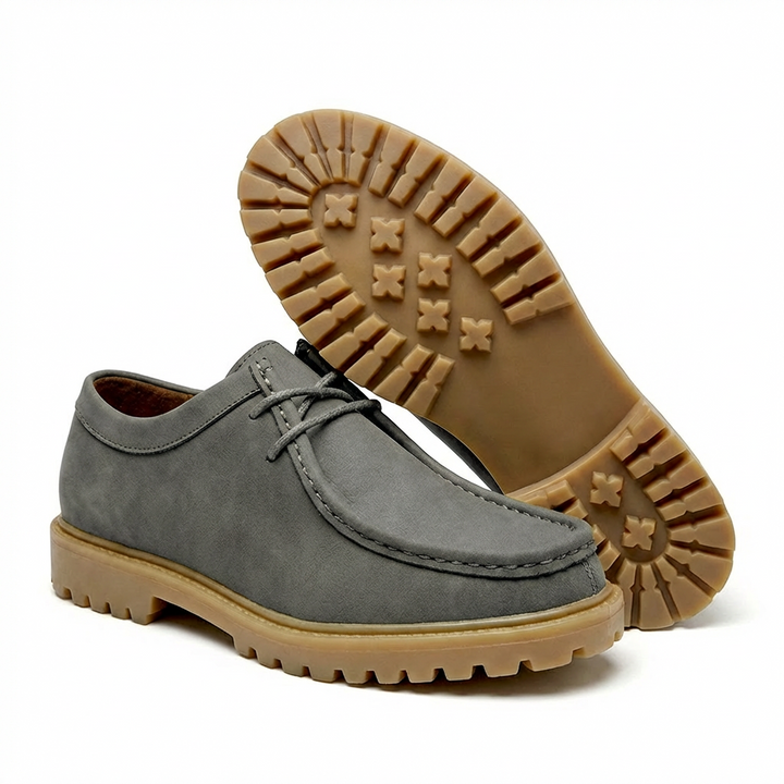 Jasson – Sznurowane Buty z Zamszowym Czubkiem Typu moc-Toe