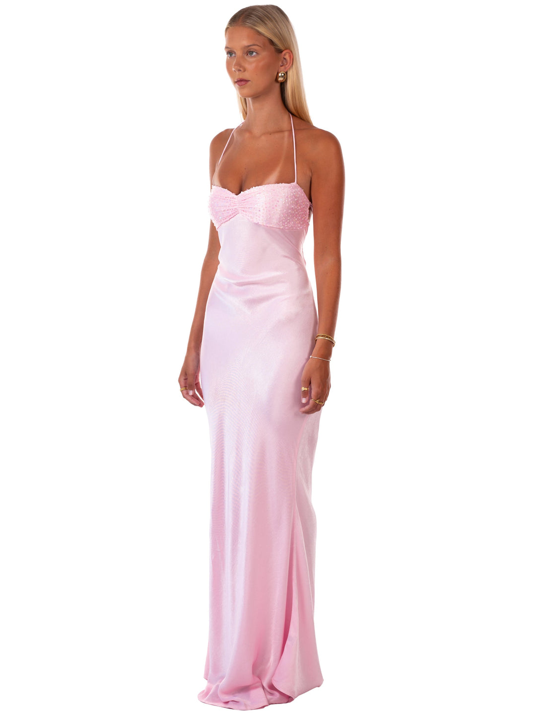 Nilysha – Elegancka Sukienka Maxi Bez Rękawów
